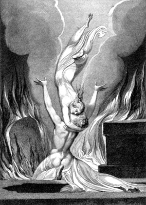 The Reunion of the Soul and the Body, William Blake, 1808